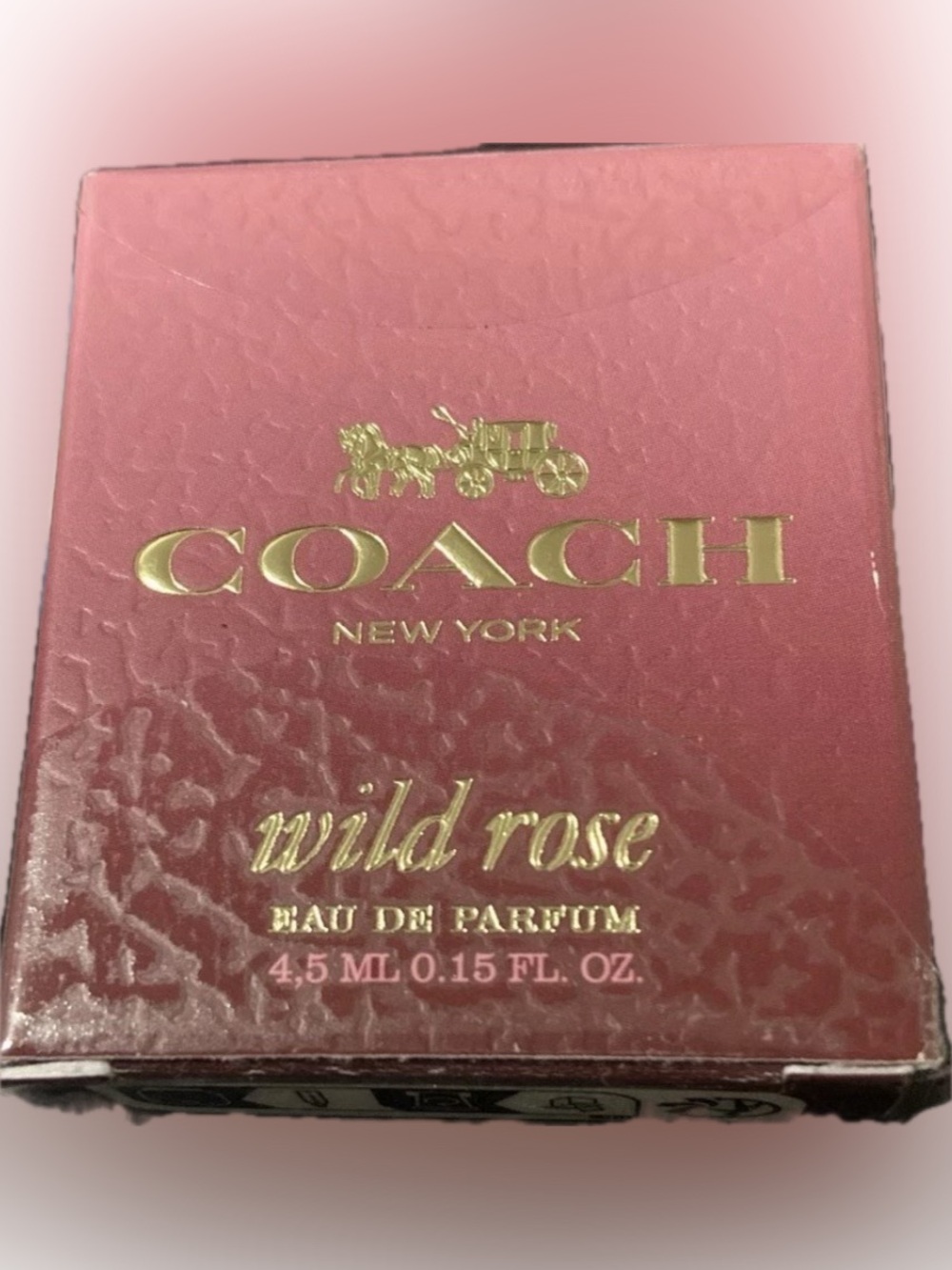 Coach Wild Rose 0.15 oz EDP Womens Miniature Perfume 4.5 ml NIB